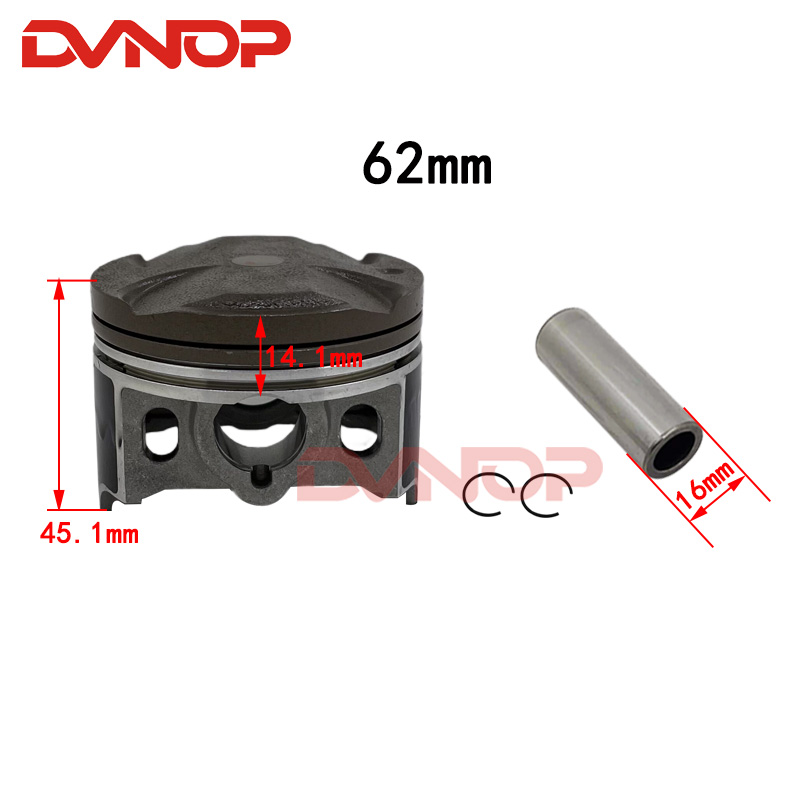 62mm 249cc Cilinderzuigerpakki - Motorcycle Piston recensie en prijs
